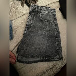 Zara Charcoal Denim Skirt